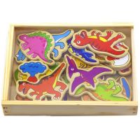 HM Studio Studo Wood Magnetky dinosaurus 20 ks 2