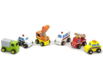 Studo Wood Mini vozidlá 6 ks