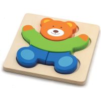 HM Studio Study Wood Puzzle medveď