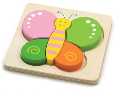 Studo Wood Puzzle Motýľ 5 dielikov