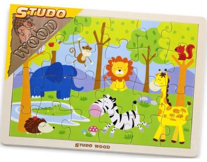 Studo Wood Puzzle Safari 24 dielikov