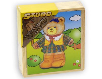 Studo Wood Šatníková skriňa medvedia slečna