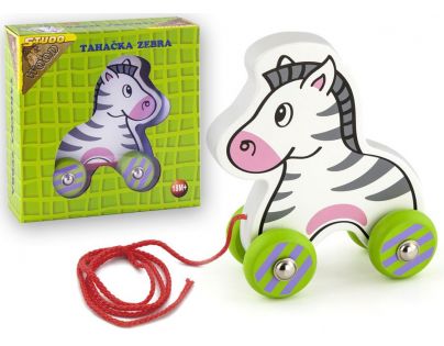 Studo Wood Drevená ťahacia zebra