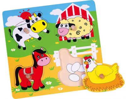 Studo Wood vkládačka farma 4 díly