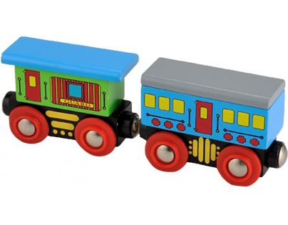 HM Studio Studo Wood Vláček vagon 2ks