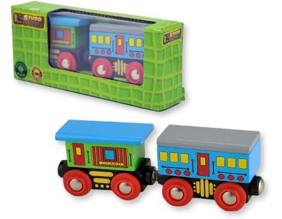 HM Studio Studo Wood Vláček vagon 2ks