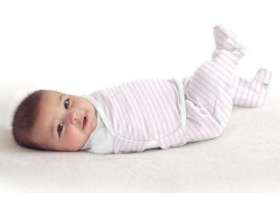 Summer Infant Zavinovačka SwaddleMe Footsie ružový prúžok
