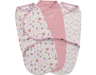 Summer Infant Zavinovačka SwaddleMe ružová sada 3ks