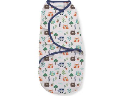 Summer Infant Zavinovačka SwaddleMe S modrá lesný motív 2ks