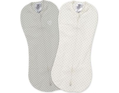 Summer Infant SwaddlePod šedej hviezdičky biele puntíky 2ks