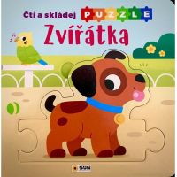 Sun Čti a skládej puzzle Zvířátka CZ verzia