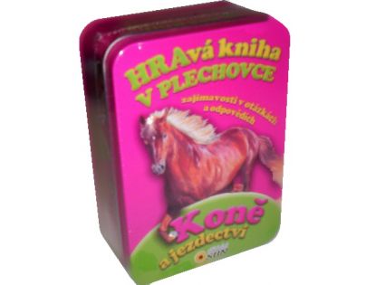 Koně a jezdectví - Hravá kniha v plechovce
