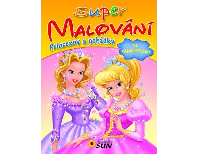 Sun Princezny a pohádky Super malování se samolepkami