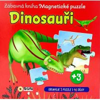 Sun Zábavná magnetická kniha Čti a skládej Dinosauři CZ verzia