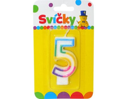 HM Studio Sviečka na tortu číslo 5