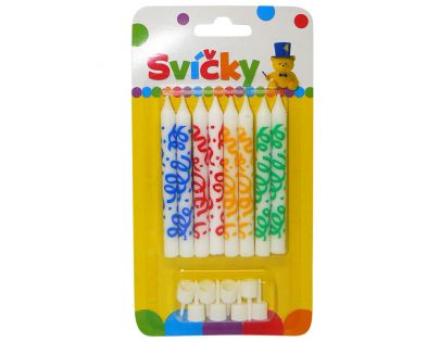 Sviečky na tortu 8 ks