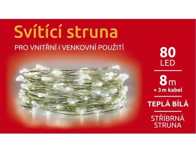 Svietiace struna 80 LED