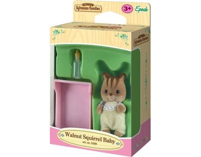 EPOCH 3409 Sylvanian families Baby hnědá veverka