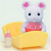 Sylvanian Families Baby Marshmallow myška s příslušenstvím Sylvanian Families Baby Marshmallow myška s příslušenstvím