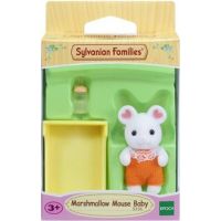 Sylvanian Families Baby Marshmallow myška s príslušenstvom 2