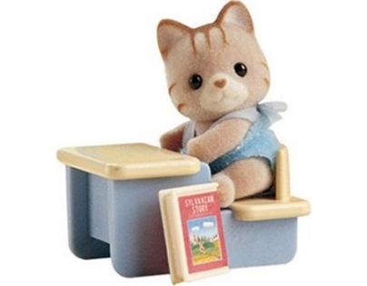 Sylvanian Families Baby příslušenství - panda, méďa a veverka si hrají doma - Veverka