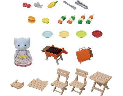 Sylvanian Families BBQ Sada na piknik so slonom