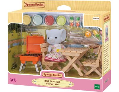 Sylvanian Families BBQ Sada na piknik so slonom