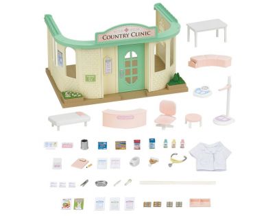 Sylvanian Families Dárkový set - Venkovská klinika s příslušenstvím