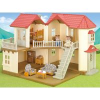 Sylvanian Families Dárkový set Městský patrový dům se světly, nábytkem a postavičkami 2