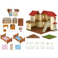 Sylvanian Families Dárkový set Městský patrový dům se světly, nábytkem a postavičkami 3