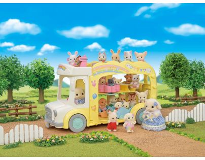 Sylvanian Families Dúhový škôlkový autobus 744