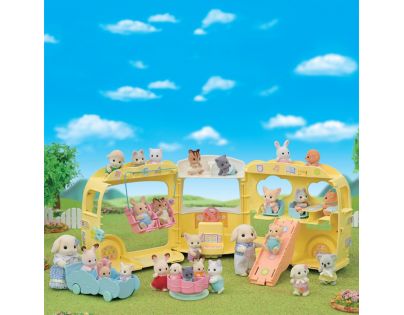 Sylvanian Families Dúhový škôlkový autobus 744