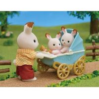 Sylvanian Families Dvojičky Chocolate králikov s kočíkom 2