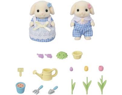 Sylvanian Families Súrodenci Flora králiky záhradničia