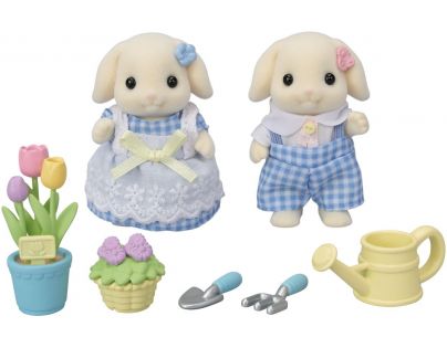 Sylvanian Families Súrodenci Flora králiky záhradničia