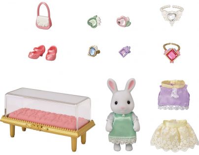 Sylvanian Families Mesto Biely králik so šperkami a drahokamami