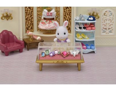 Sylvanian Families Mesto Biely králik so šperkami a drahokamami