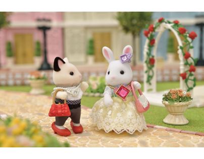 Sylvanian Families Mesto Biely králik so šperkami a drahokamami