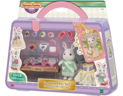 Sylvanian Families Mesto Biely králik so šperkami a drahokamami
