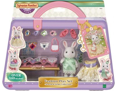 Sylvanian Families Mesto Biely králik so šperkami a drahokamami