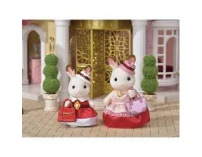 Sylvanian Families chocolate 2 králičie kamarátky v elegantných šatách
