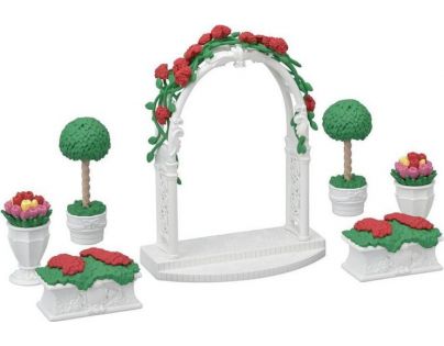 Sylvanian Families Mesto kvetinová výzdoba s bránou