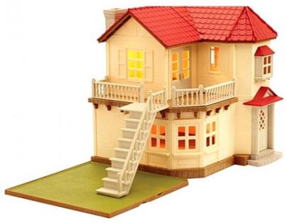 Sylvanian Families Městský patrový dům se světly a příslušenstvím - Poškozený obal