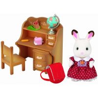 Sylvanian Families Nábytok chocolate králikov sestra pri písacom stole so stoličkou Sylvanian Families Nábytok chocolate králikov sestra pri písacom stole so stoličkou