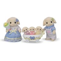 Sylvanian Families Rodina Flora králiky s trojčatami