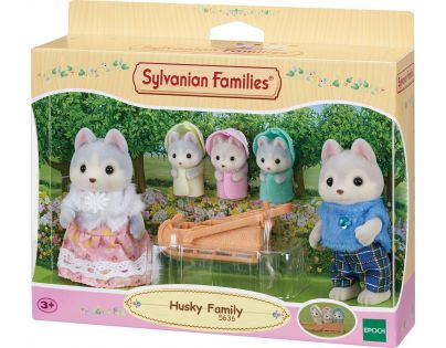 Sylvanian Families Rodina Husky s trojčatami