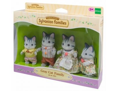Sylvanian Families Rodina šedých koček