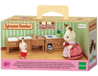 Sylvanian Families Rohová kuchyňská linka s vybavením