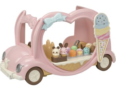 Sylvanian Families Ružový zmrzlinársky automobil