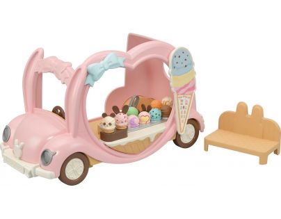 Sylvanian Families Ružový zmrzlinársky automobil